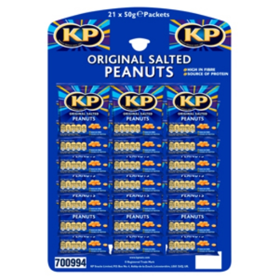 Picture of KP Peanuts Salted Card 50g x21
